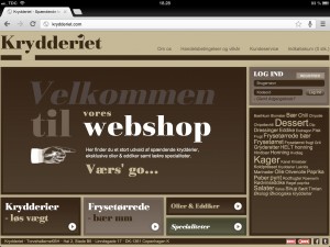 Webshop for Krydderiet